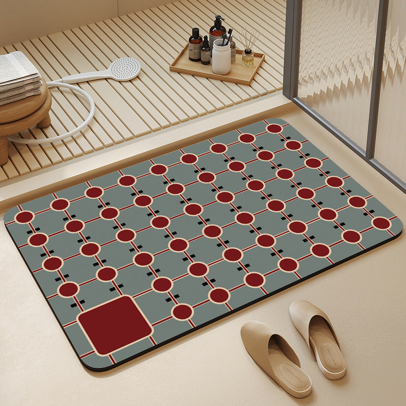 Geometric Pattern Bath Mat Kalsten