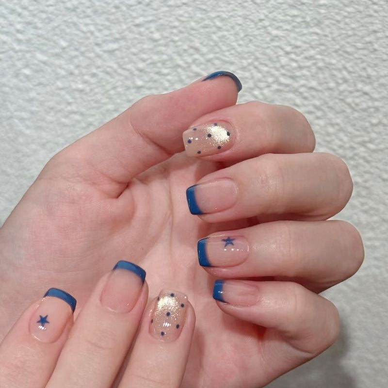 Elegant French Tip Press-On Nail Set Kalsten