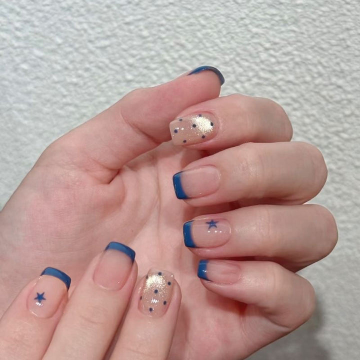 Elegant French Tip Press-On Nail Set Kalsten