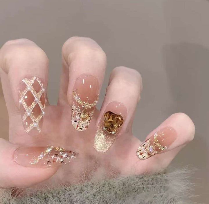 Artistic Themed Press-On Nails Kalsten