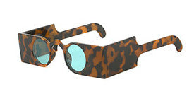 Avant-Garde Angular Frame Sunglasses Kalsten