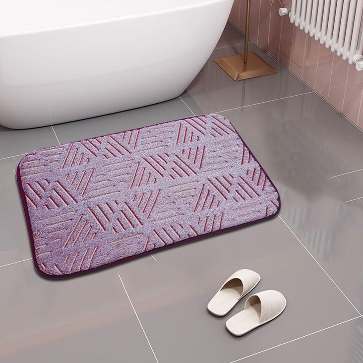 Star-Patterned Plush Bath Mat Kalsten