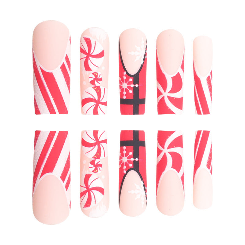 Holiday-Themed Stiletto Nail Art Extensions Kalsten