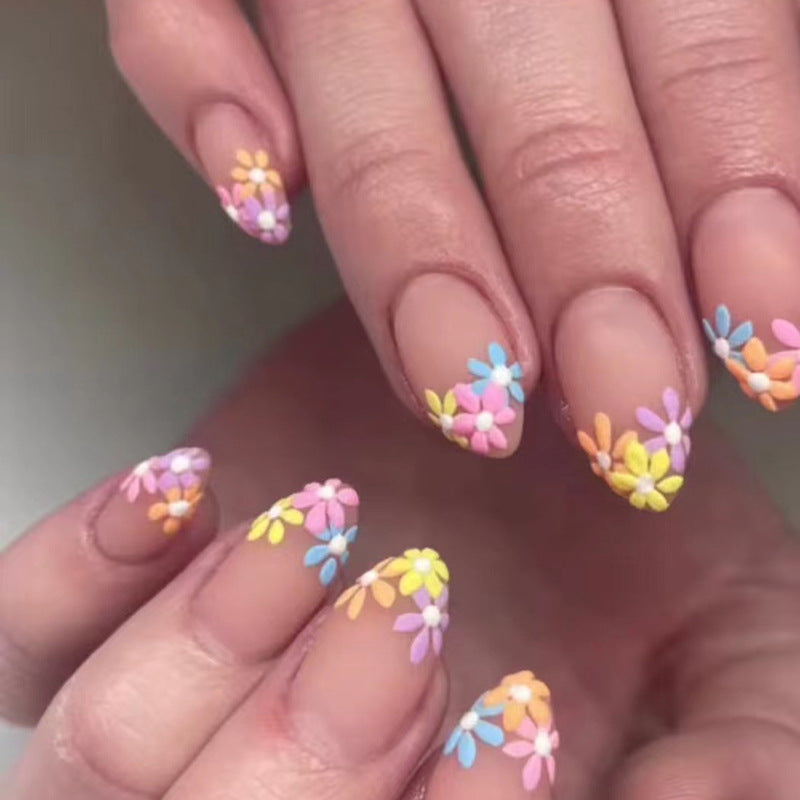 Floral Design Press-On Nail Set Kalsten