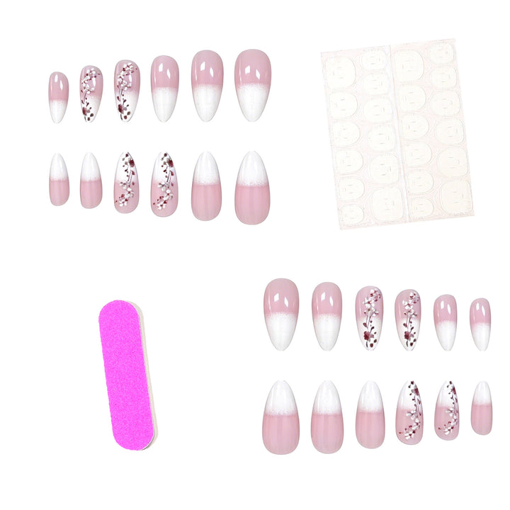 Elegant Floral Acrylic Nail Enhancements Kalsten 1789916018