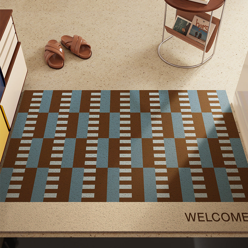 Decorative Striped Entrance Mat