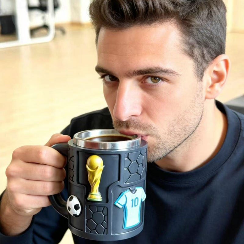 Soccer Motif Coffee Mug Kalsten