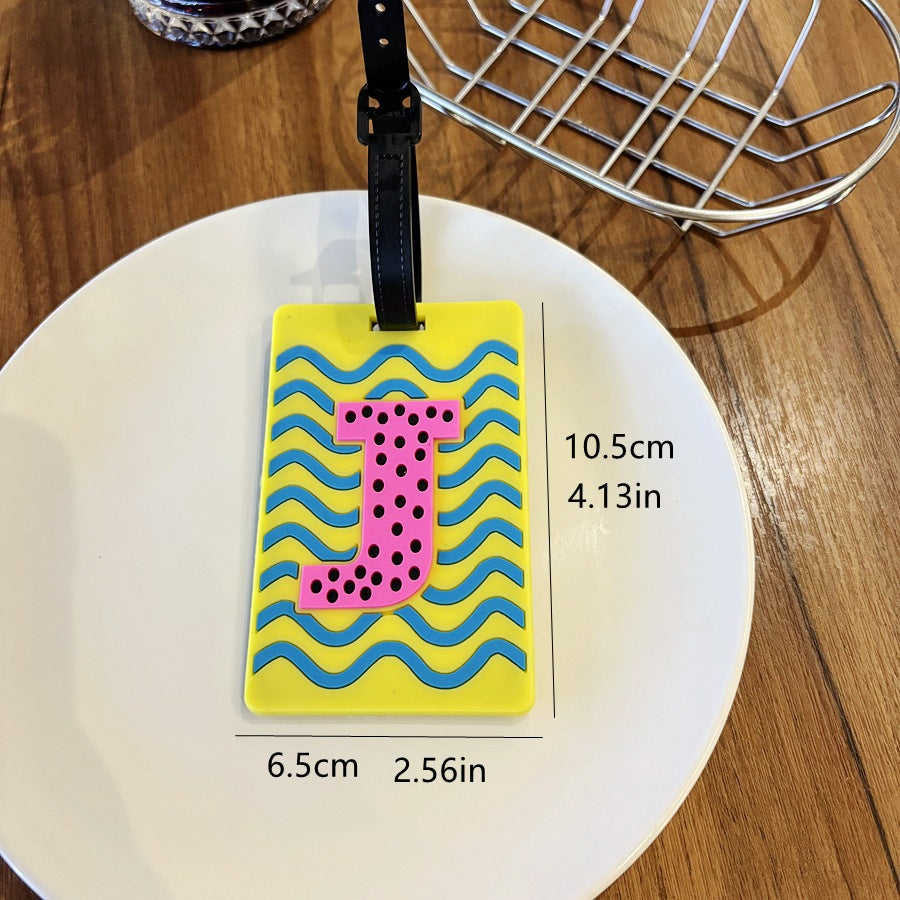 Personalized Striped Luggage Tag Kalsten