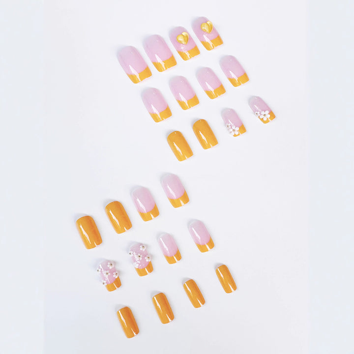 Floral Acrylic Nail Tips Kalsten