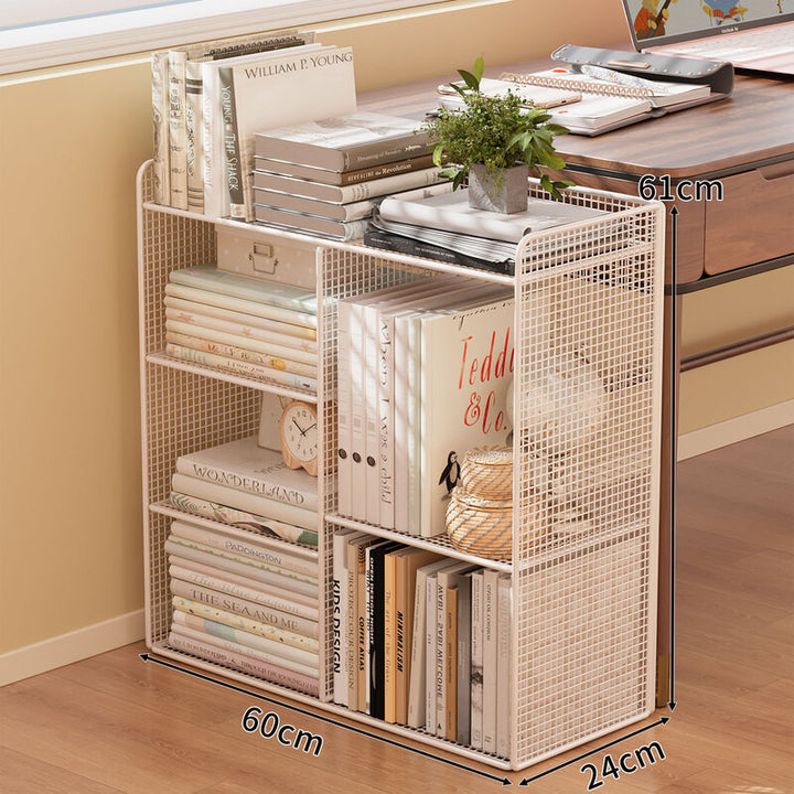 Modern Wire Mesh Bookshelf Organizer Kalsten