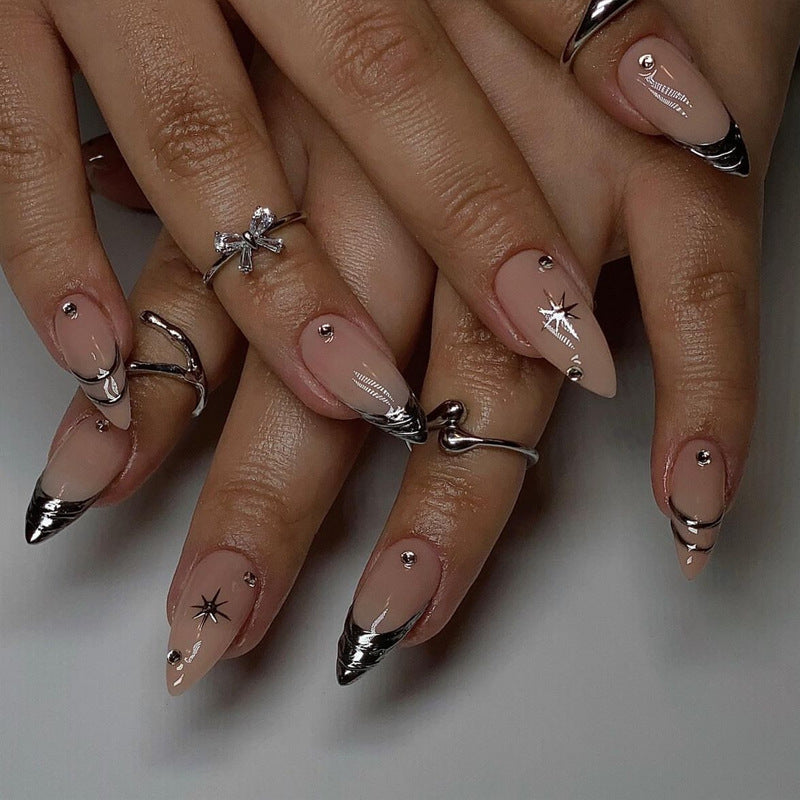 Decorative Stiletto Press-On Nail Art Set Kalsten