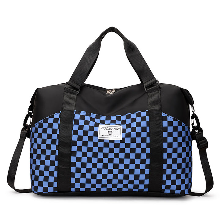 Stylish Checkerboard Duffle Bag Kalsten