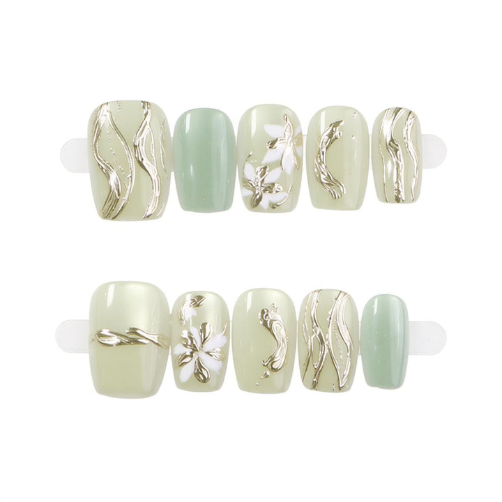 Elegant Decorative Press-On Nail Set Kalsten