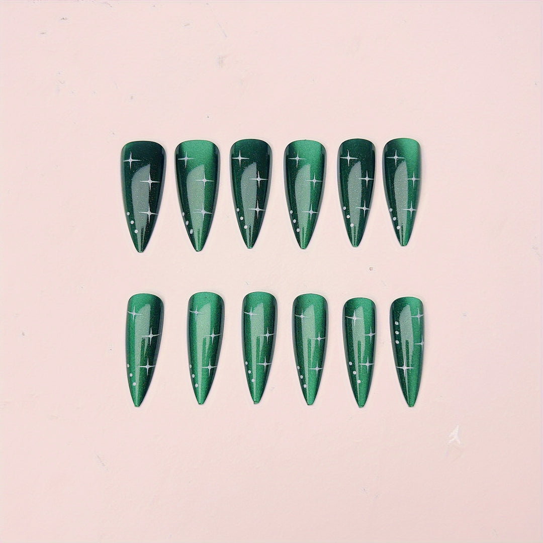 Glittering Starlit Nail Art Kalsten