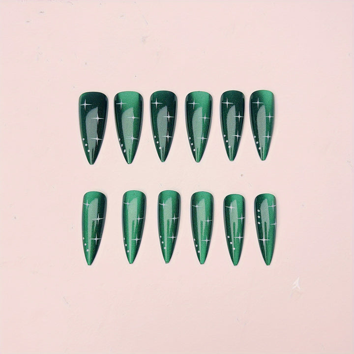 Glittering Starlit Nail Art Kalsten