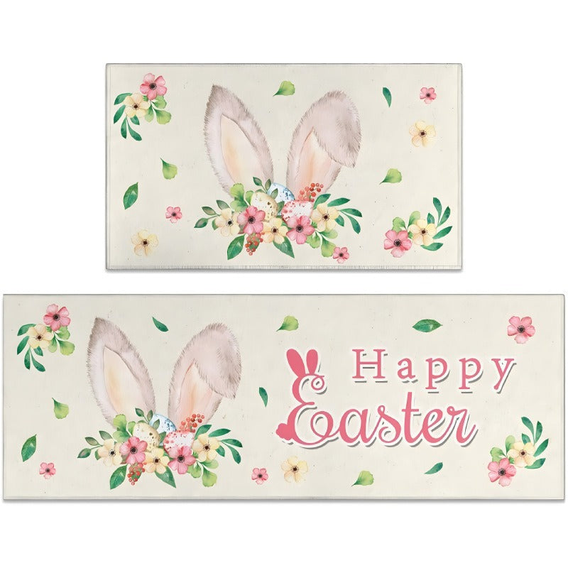 Decorative Bunny Print Runner Mat Kalsten