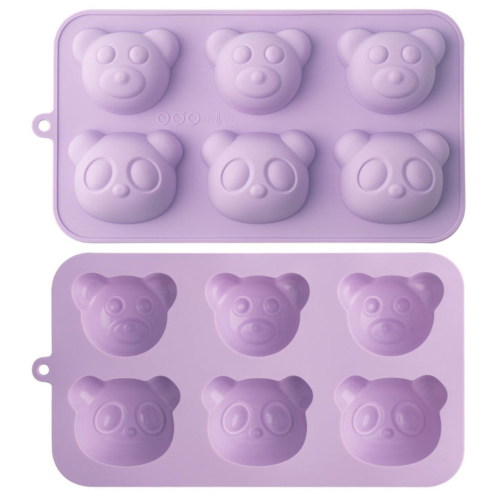 Silicone Ice Cube Mold with Cute Bear Head Design Kalsten