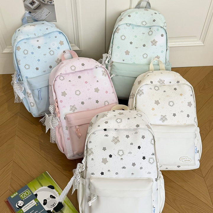 Fun Decorative Star-Patterned Backpack Kalsten