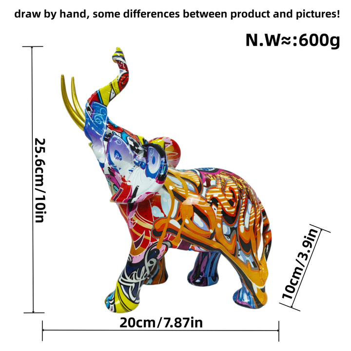 Artistically designed elephant figure Kalsten