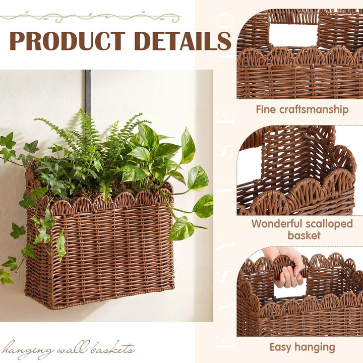 Handcrafted storage basket with curved edge Kalsten