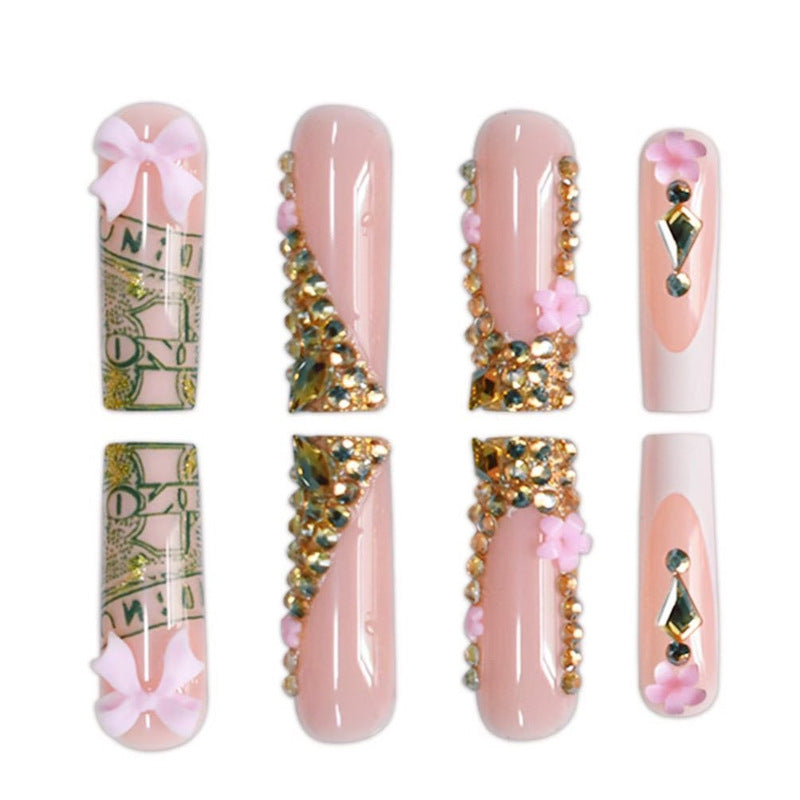 Glamorous Decorative Press-On Nails with Unique Embellishments Kalsten