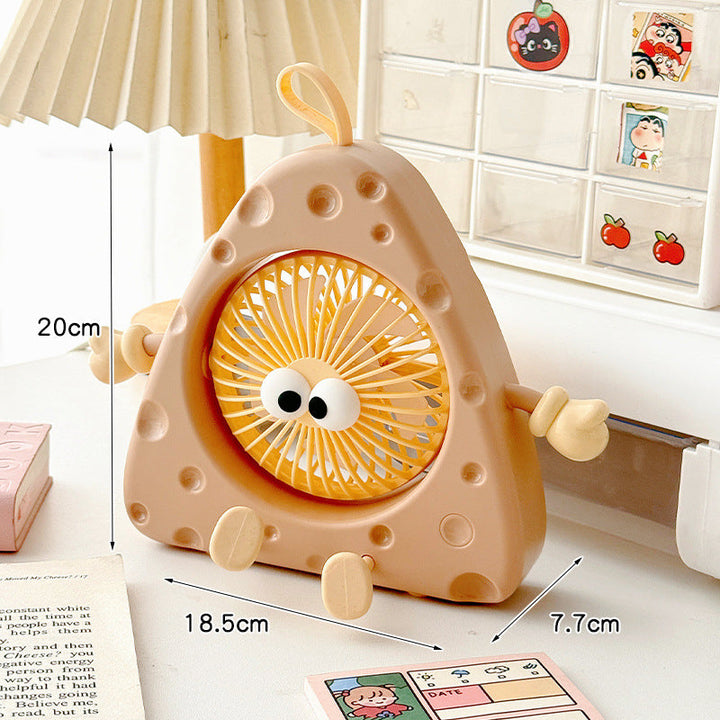 Ladies Portable Mini Table Fan with Cute Character Design Kalsten