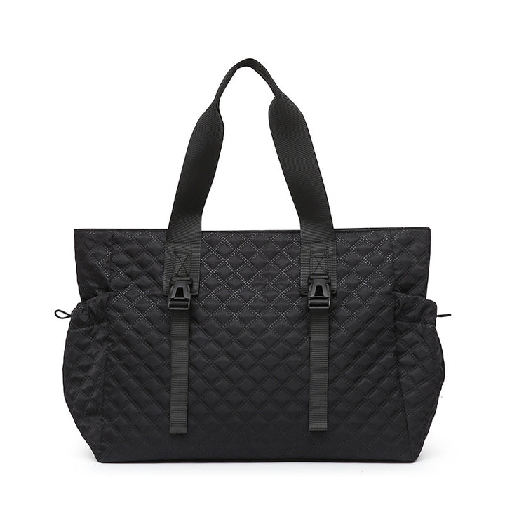 Quilted Multi-Compartment Tote Bag Kalsten
