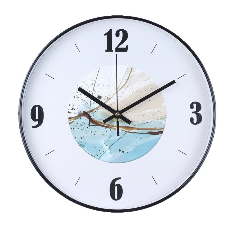 Wall clock with elegant leaf pattern Kalsten