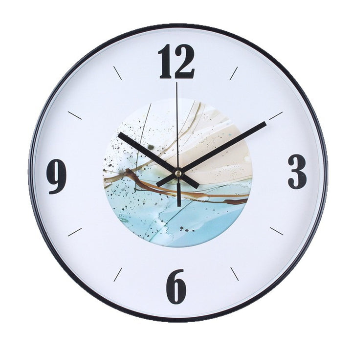 Wall clock with elegant leaf pattern Kalsten