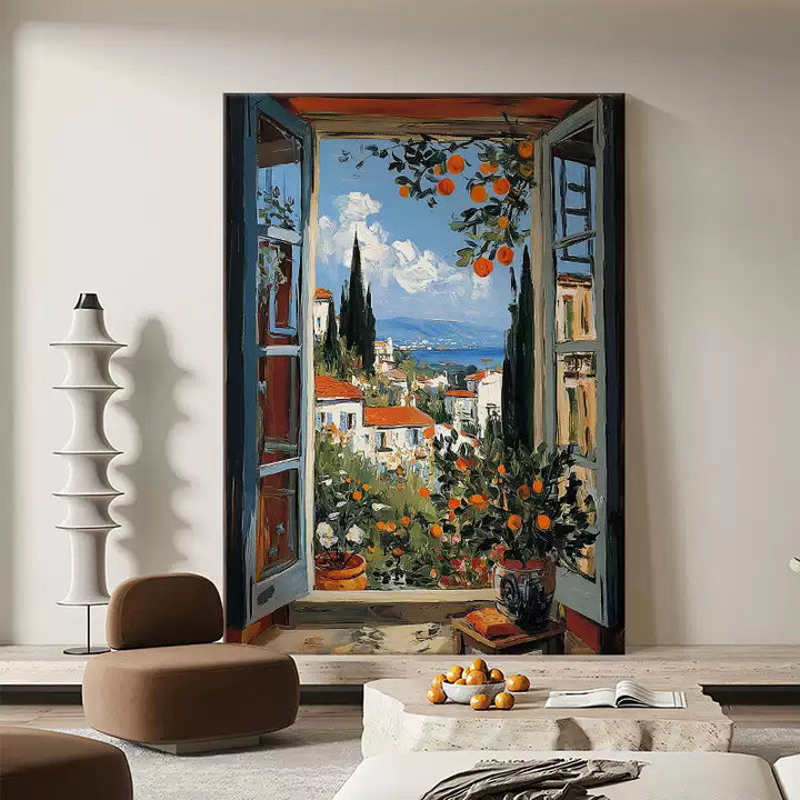 Abstract Nature-Themed Canvas Artwork