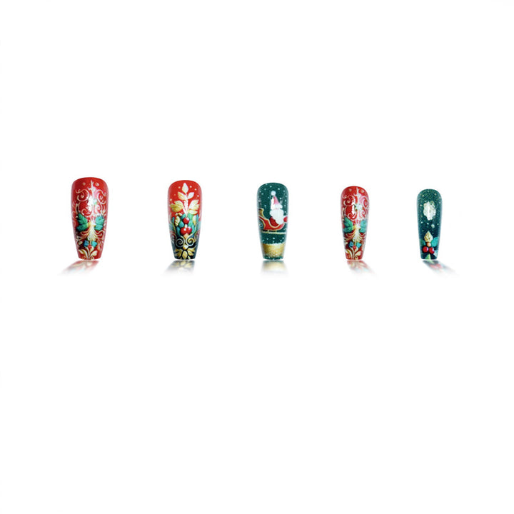 Festive Holiday Nail Art Set Kalsten
