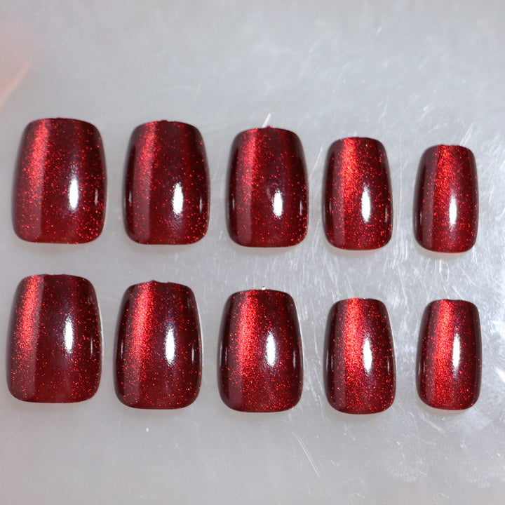 Glittering Press-On Nail Tips Set Kalsten
