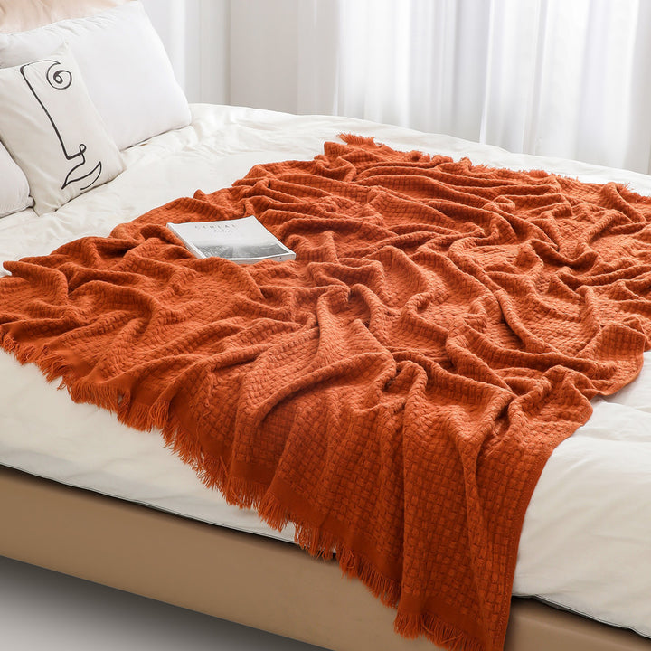 Textured Luxury Throw Blanket Kalsten