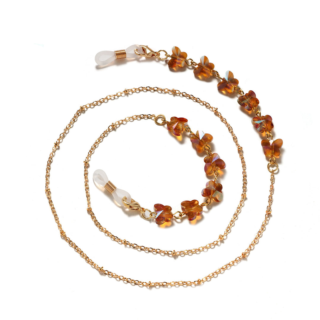 Floral Embellished Eyewear Chain Kalsten