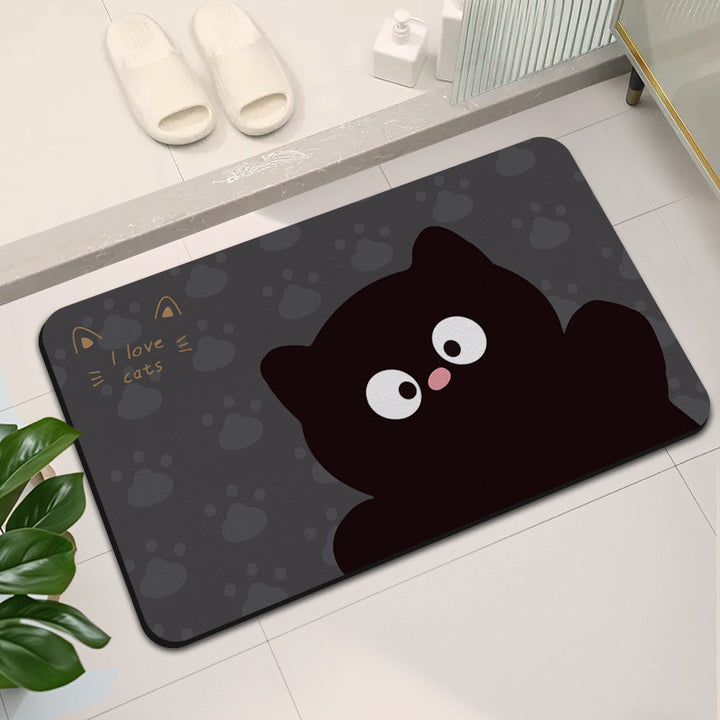 Stylish Abstract Design Bath Mat