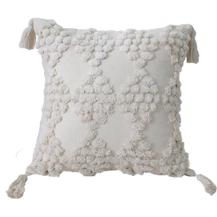 Textured Plush Decorative Pillow