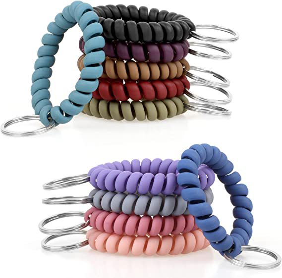 Colorful Hair Tie Keychain Set Kalsten