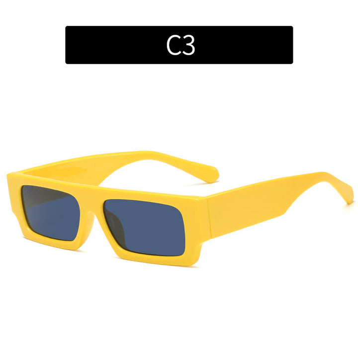 Fashion-Forward Retro-Inspired Rectangular Sunglasses