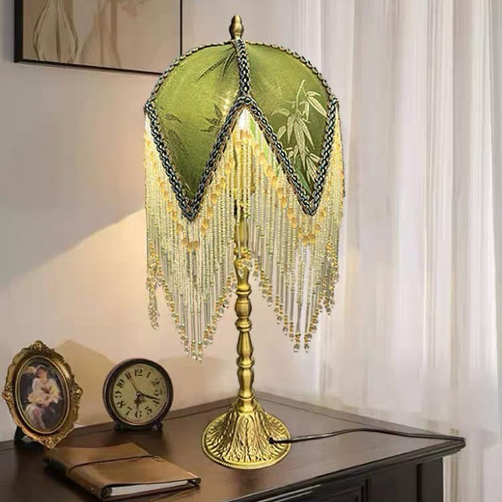Vintage Beaded Table Lamp