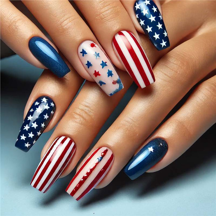Patriotic Nail Art Set Kalsten