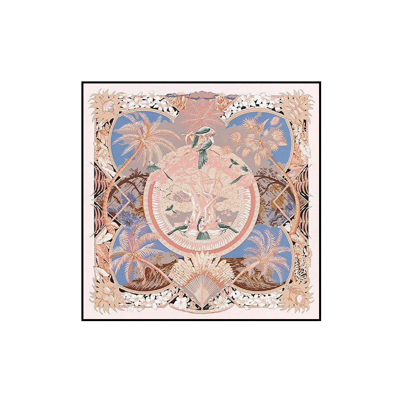 Elegant Floral Silk Scarf