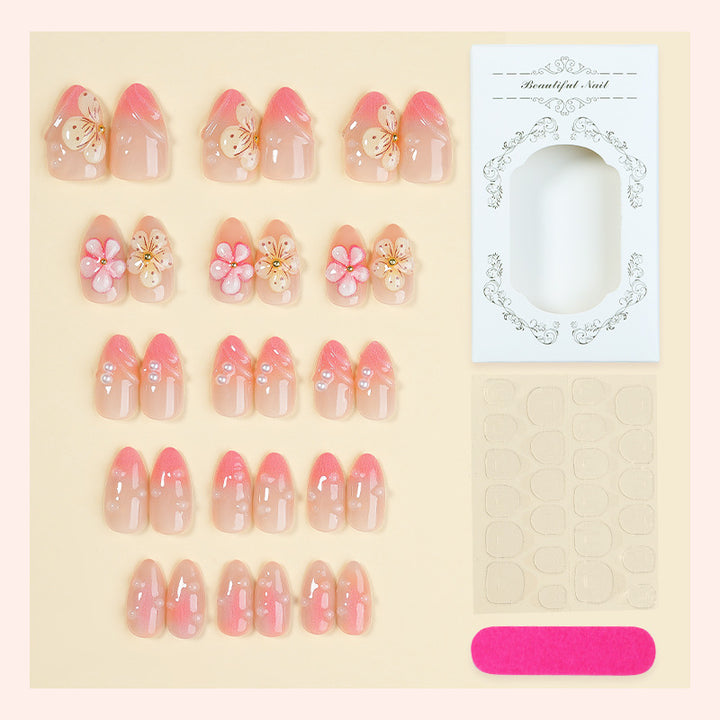 Floral Embellished Press-On Nails Kalsten 1788495843