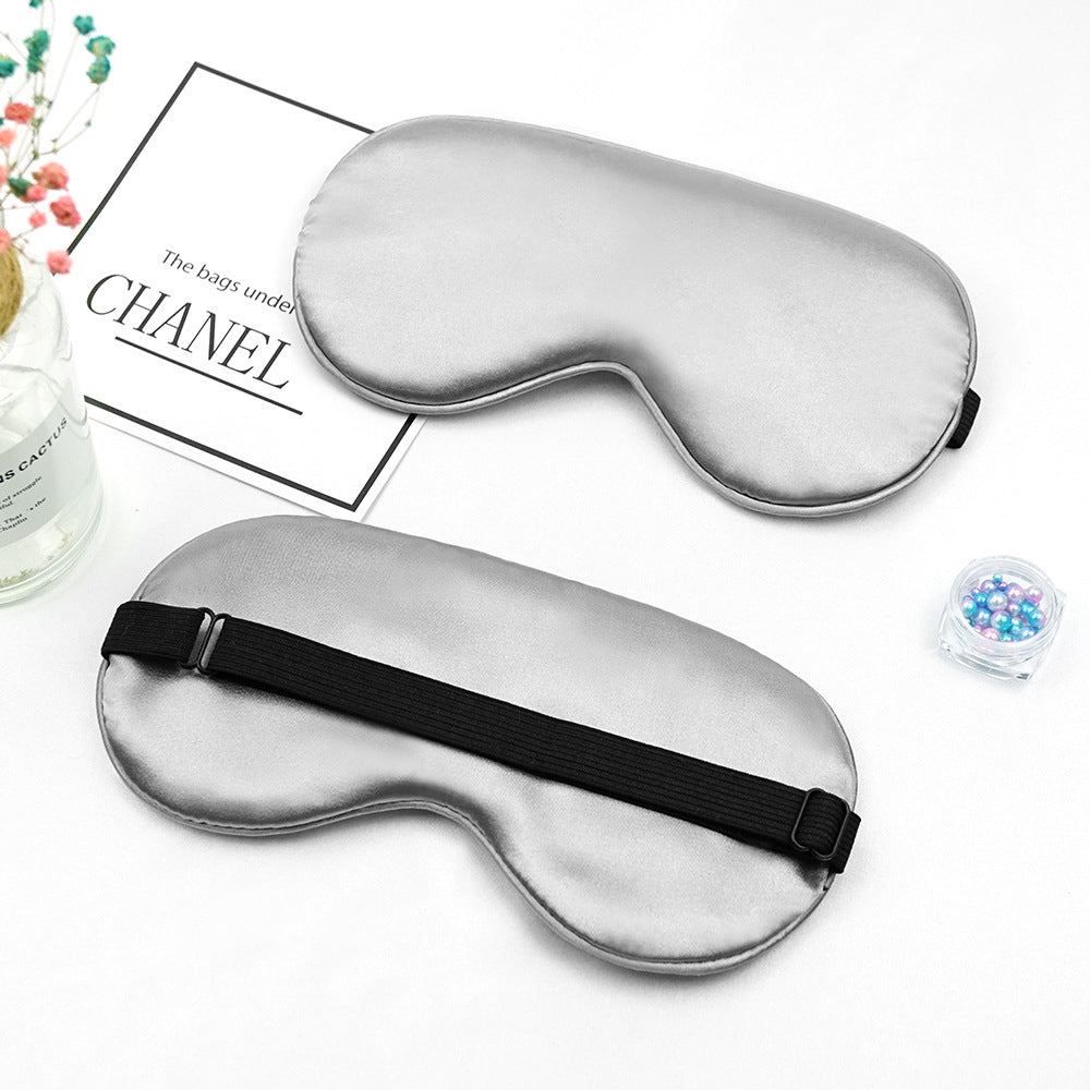 Unisex nan luxurious silk sleep mask with contoured eye cavity and adjustable elastic band Kalsten