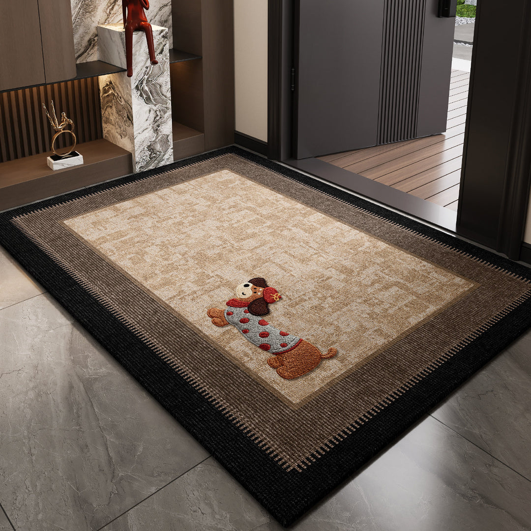 Cartoon Animal-Themed Welcome Mat