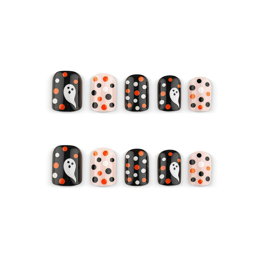 Artificial nails with festive ghost pattern Kalsten
