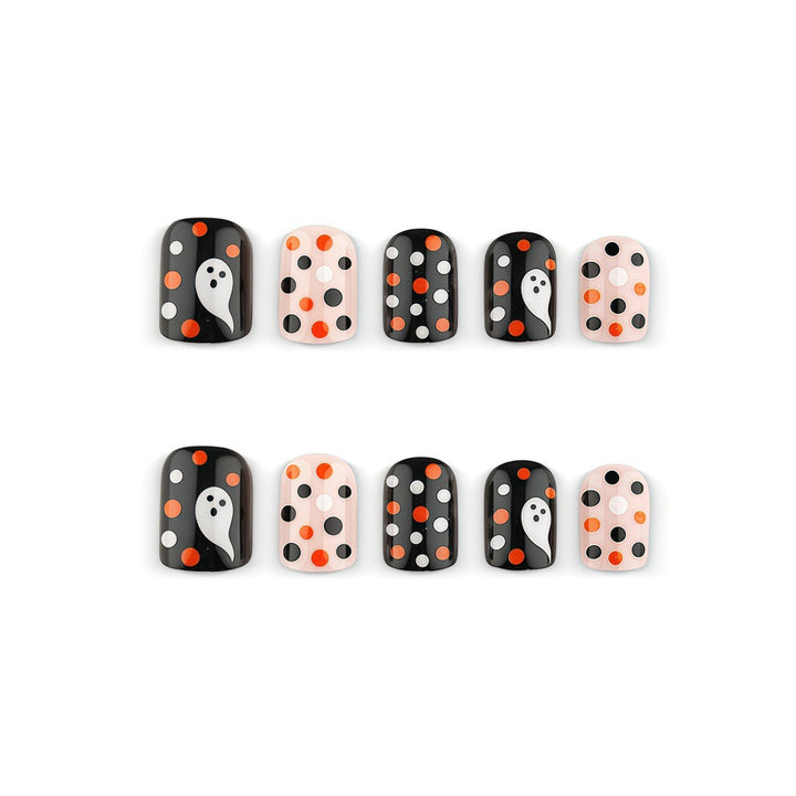 Artificial nails with festive ghost pattern Kalsten