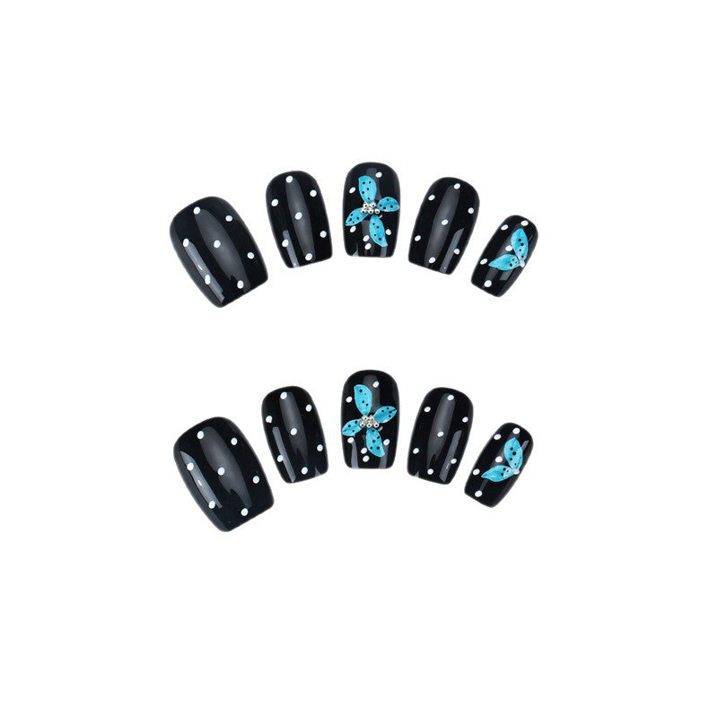 Floral-Embellished Press-On Nail Set Kalsten