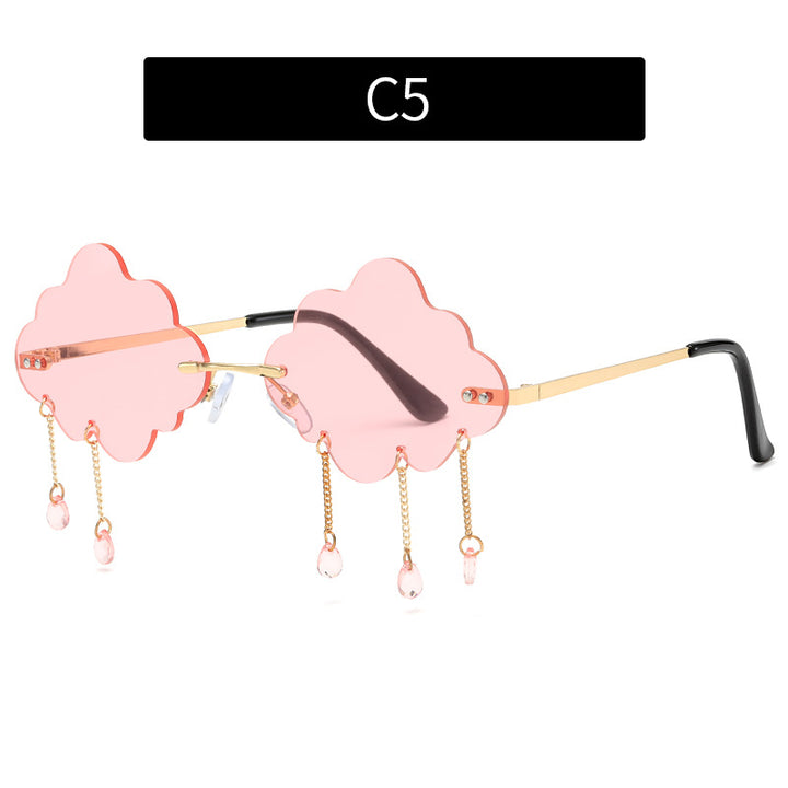 Artistic Cloud-Shaped Sunglasses