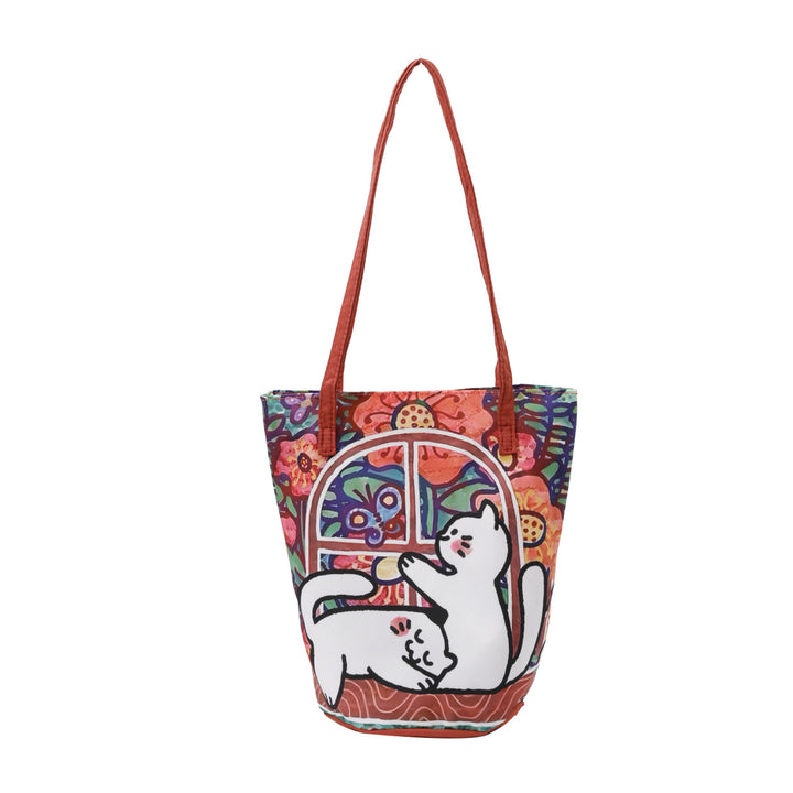Fun Artistic Cat-Themed Tote Bag Kalsten