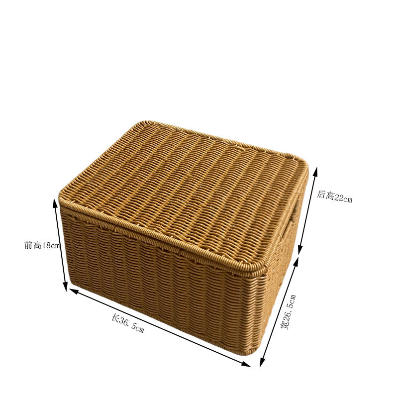 Handwoven Rectangular Storage Basket Kalsten
